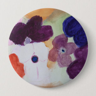 Spring Anemones Round Badge