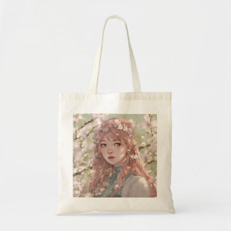 Spring Anime Girl  Tote Bag
