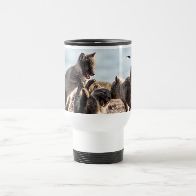 Spring - Arctic Fox Travel Mug (Center)