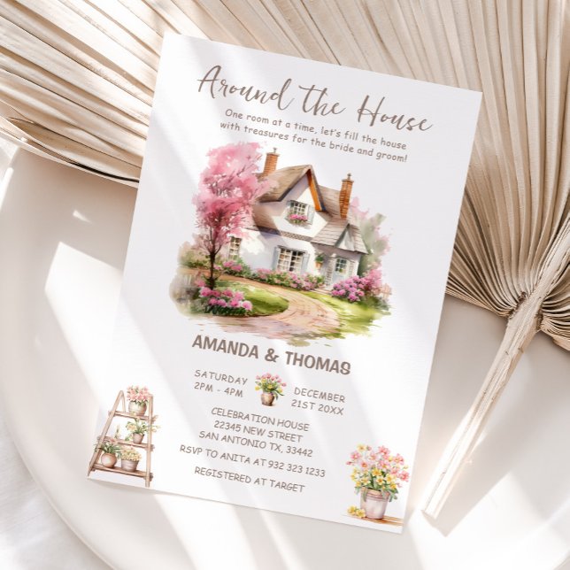 Spring Around the House Couples Bridal Shower Invitation (Creator Uploaded)