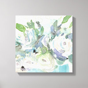 Spring Arrangement - Watercolor Bouquet Canvas Print