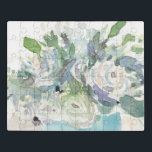 Spring Arrangement - Watercolor Bouquet Jigsaw Puzzle<br><div class="desc">Spring Arrangement II by Samuel Dixon. Features a bouquet of watercolor flowers in a very muted colour palette.</div>