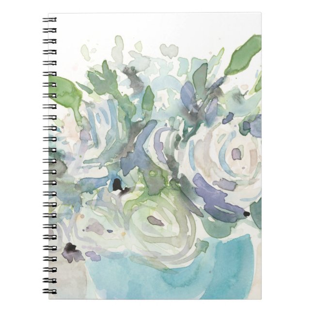 Spring Arrangement - Watercolor Bouquet Notebook (Front)