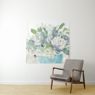 Spring Arrangement - Watercolor Bouquet Tapestry
