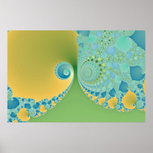 Spring Arrives - Fractal Art Poster