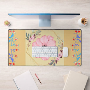 Spring Art, Flower Graphic Design, Spring Rebirth Desk Mat