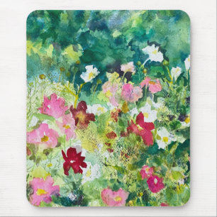 Spring Artistry Cosmos Flowers Mouse Mat