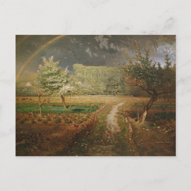 Spring at Barbizon, 1868-73 Postcard (Front)