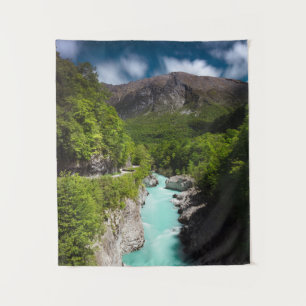 Spring at river Soča from Napoleon bridge Tapestry