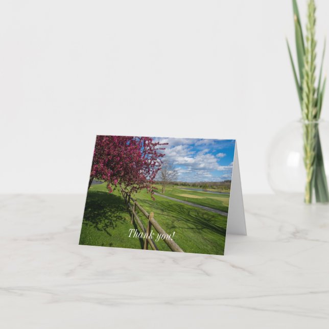 Spring At Rivercut Thank You Card (Front)