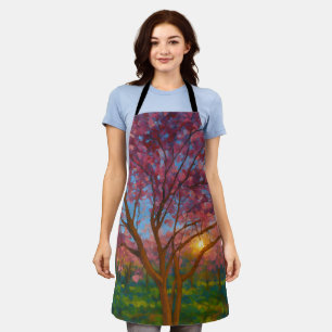 Spring Awakening – Blooming Tree Landscape Apron