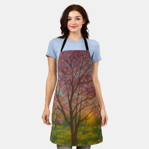 Spring Awakening – Blooming Tree Landscape Apron