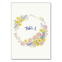 Spring Awakening Table Number