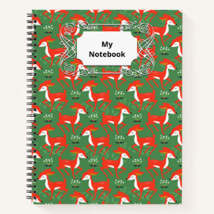 Spring Baby Deer Greenery Forest Notebook