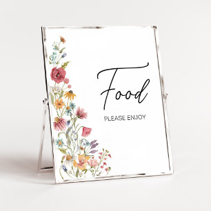 Spring Baby in Bloom Baby Shower Food Poster