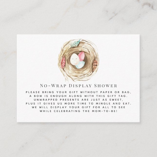 Spring Baby | No Wrap Display Shower Insert (Front)