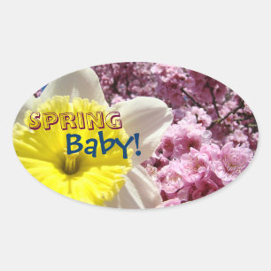 Spring Baby! stickers Daffodil Flower Blossoms