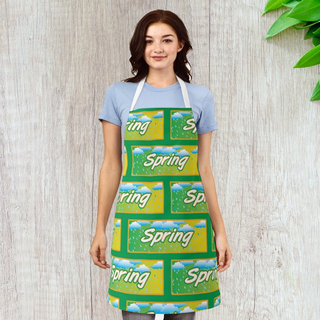 Spring Banner Sign Apron (Creator Uploaded)