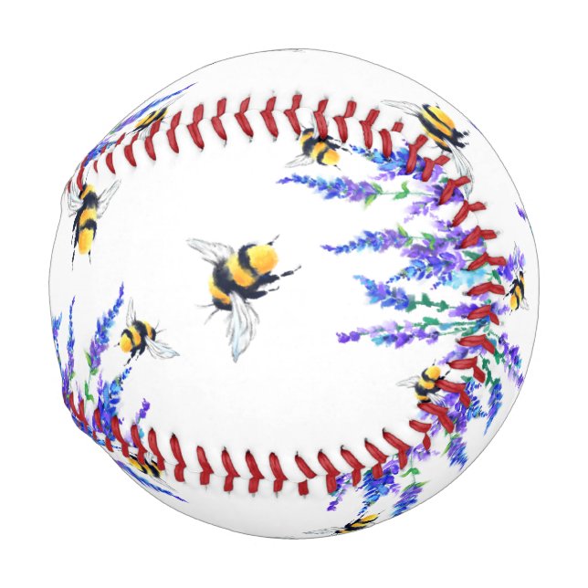 Spring Baseball Flowers and Bees Flying (Front Right)