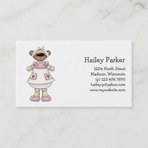 Spring Bears · Mauve Pinafore Business Card