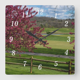 Spring Beauty At Rivercut Wall Clock