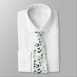 SPRING BEAUTY BOTANICAL GREENERY TIE