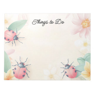 Spring Beetles Personalised Notepad