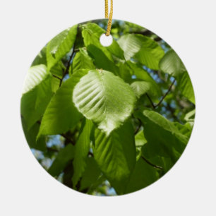 Spring Birch Leaves Green Tree Ceramic Tree Decoration