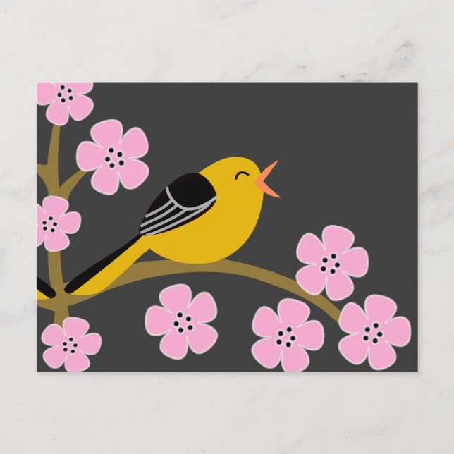 Spring Bird Postcard (Front)
