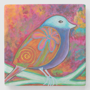 Spring Bird Stone Coaster