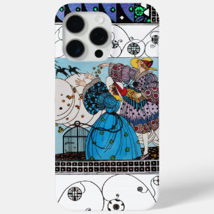 SPRING BIRDS AND SWIRLS / FASHION COSTUME DESIGNER iPhone 15 PRO MAX CASE