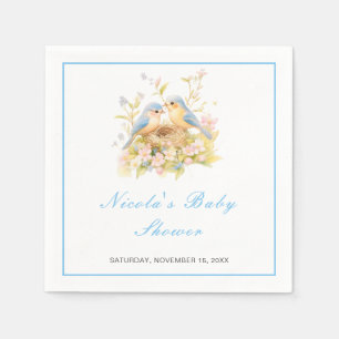 Spring Birds Baby Shower Napkin
