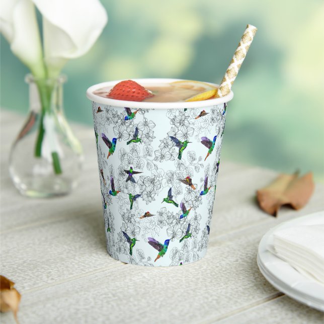 Spring Birds Paper Cups (Insitu)
