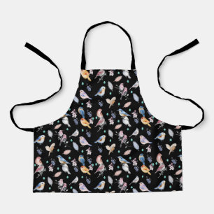 Spring Birds Pattern Apron