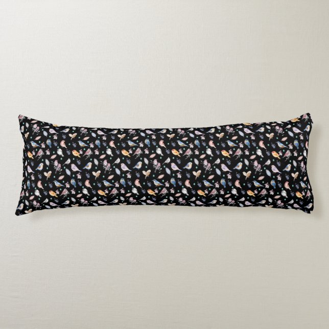 Spring Birds Pattern Body Cushion (Front)
