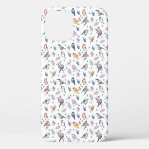 Spring Birds Pattern iPhone 12 Pro Case