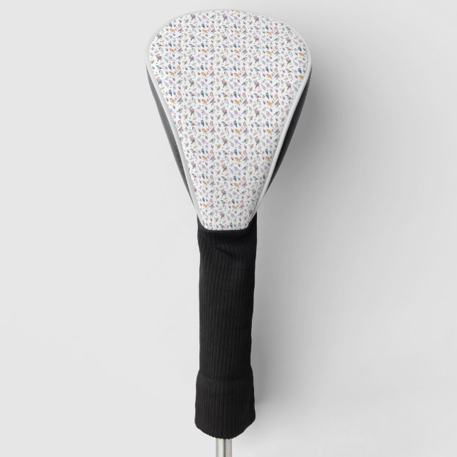 Spring Birds Pattern Golf Head Cover (Front)