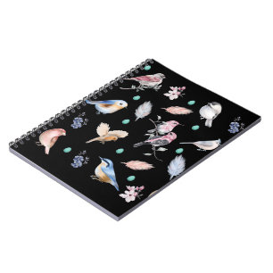 Spring Birds Pattern Notebook