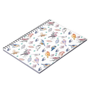 Spring Birds Pattern Notebook