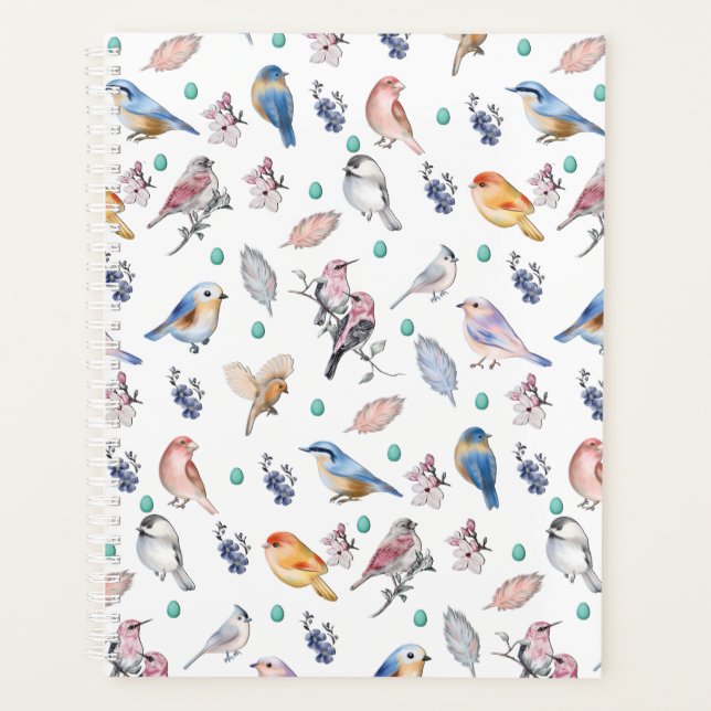 Spring Birds Pattern Planner (Front)