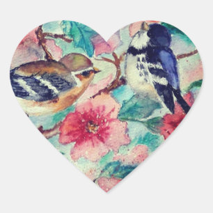 Spring Birds Sticker