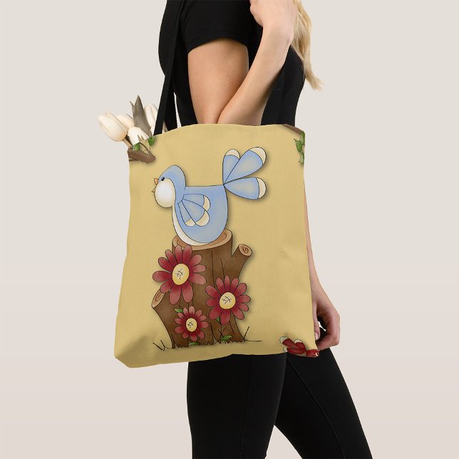 Spring Birds Tote Bag (Creator Uploaded)