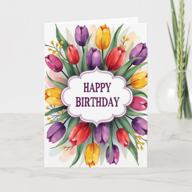 Spring Birthday Card (Front)