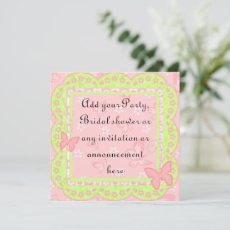 Spring Birthday Party or Multi purpose Invitation