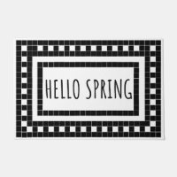 Spring black and white Tile Design