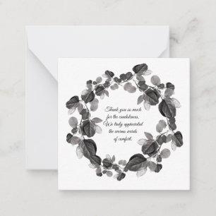 Spring Black Branch After Funeral Thank You Cards