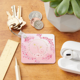 Spring Blessing, Dreamy Blossom Circle Key Ring