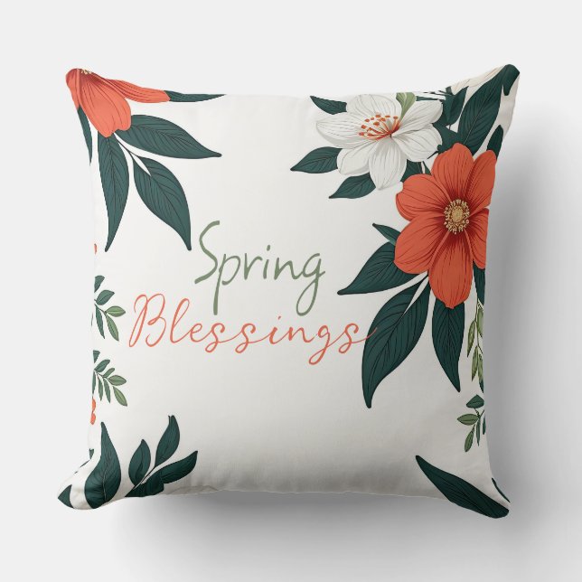 Spring Blessings Cushion (Front)