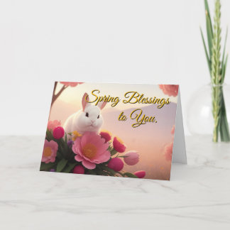 Spring Blessings - Spring Easter Greeting Card