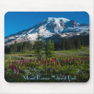 Spring Bloom at Mount Rainier Mouse Mat